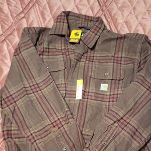 Carhartt Brown Plaid Shirt